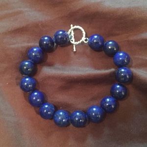 Lapis Lazuli & Sterling Silver Bracelet